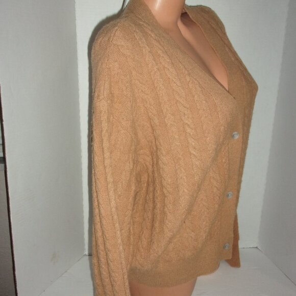 PINK Victoria's Secret Brown Cable Knit Cardigan - Picture 2 of 3